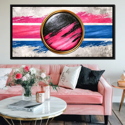 Collision of Modern Circles - NicheCanvas