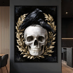 Gilded Crows Upon Bone - NicheCanvas