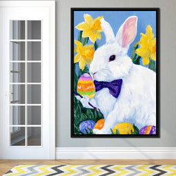 Easter Bunny Egg Painter - NicheCanvas