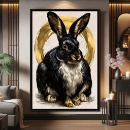 Gilded Hare of the Silent Circle - NicheCanvas