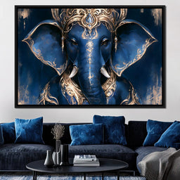 Divine Radiance of the Elephant Deity - NicheCanvas
