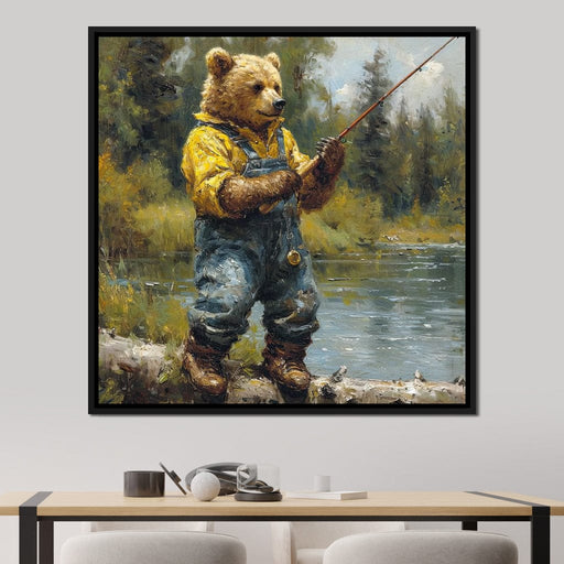 Bear Fishing Canvas Print