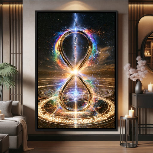 Boundless Resonance of the Celestial Loop Canvas Print