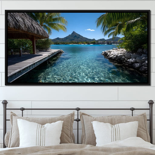 Tranquil Island Paradise Scene Canvas Print