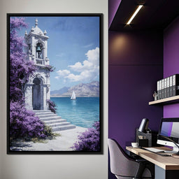 Bell Tower by the Sea Breeze - NicheCanvas