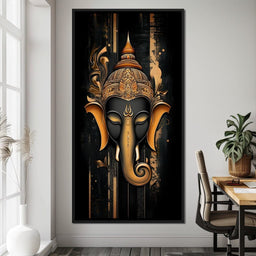 Golden Divine Elephant Aura - NicheCanvas