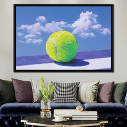 Tennis Ball Under Summer Sky - NicheCanvas
