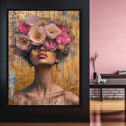 Golden Petals Hair - NicheCanvas