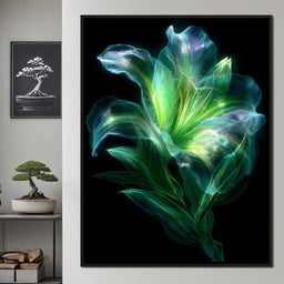 Radiant Emerald Flora Pulse - NicheCanvas