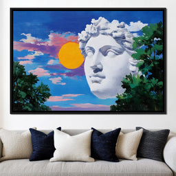 Sunlit Marble Reverie - NicheCanvas
