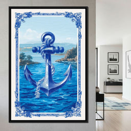 Tropical Ship Anchor - NicheCanvas