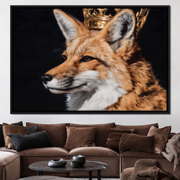 Crowned Fox Majesty Reign - NicheCanvas