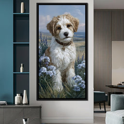 Puppy Meadow Dreams - NicheCanvas