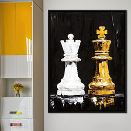 Regal Duel Monochrome Majesty - NicheCanvas