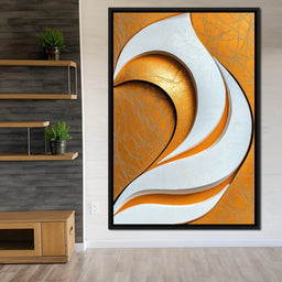 White and Gold Harmony - TooplesArt - NicheCanvas