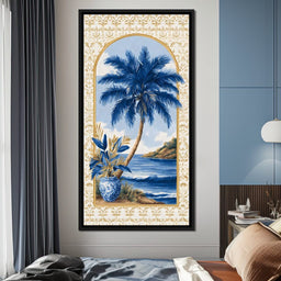 Tropical Oasis Blue Dreaming - NicheCanvas