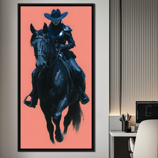 Midnight Cavalier Portrait Canvas Print
