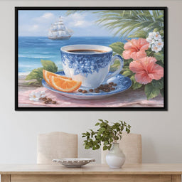 Seaside Morning Tranquility Coffee - NicheCanvas