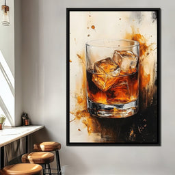 Whiskey Drink Elegance  - NicheCanvas