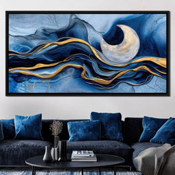Gold Seam Crescent Tide - TooplesArt - NicheCanvas