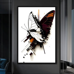 Butterfly Geometric Fusion - NicheCanvas