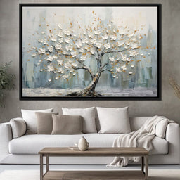 Petals of Alabaster Beauty - NicheCanvas