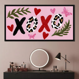 Leopard Kiss XOXO Love Garden - NicheCanvas
