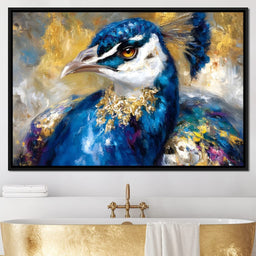 Regal Peacock Gold Radiance - NicheCanvas