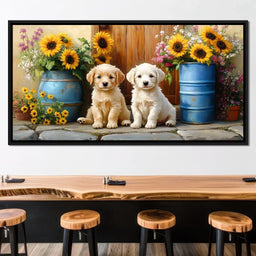 Sunflower Companionship Duo - NicheCanvas