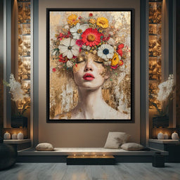 Golden Petal Dreams - NicheCanvas