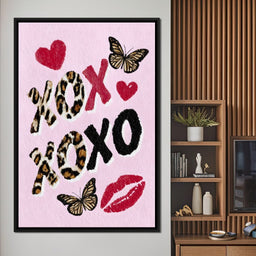 Leopard Kiss XO Butterfly Love - NicheCanvas