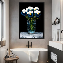 Petals in Midnight Bloom - NicheCanvas