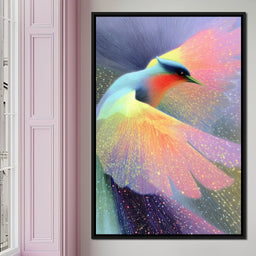 Radiant Feathered Aurora Soar - NicheCanvas