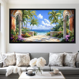 Tropical Gateway to Tranquility - NicheCanvas