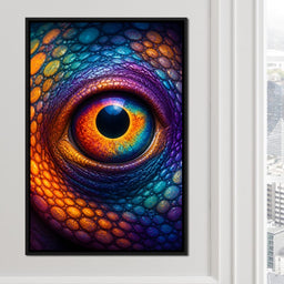 Prismatic Vision of the Ancient Reptile - NicheCanvas