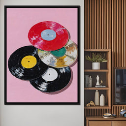 Retro Vinyl Record Pop Splash - NicheCanvas