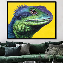 Lively Reptilian Portrait - NicheCanvas