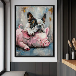 Frenchie Piglet Dreamy Den - NicheCanvas