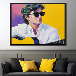 Vibrant Guitarist Sunlit Groove - NicheCanvas