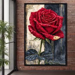 Gilded Petals On Divided Ground - NicheCanvas