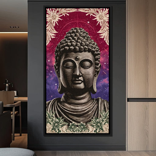 Celestial Buddha Tranquil Flow Canvas Print