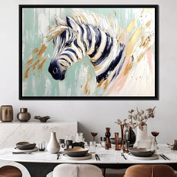 Zebra Brushstrokes - NicheCanvas