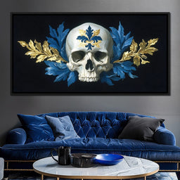 Fleur Skull Baroque Elegance - NicheCanvas