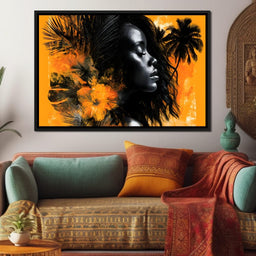 Golden Solitude Tropics Rising - NicheCanvas