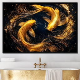 Koi Gold Current - NicheCanvas