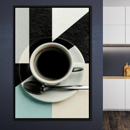 Geometric Morning Ritual Composition - NicheCanvas
