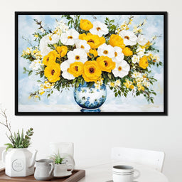 Golden Blossoms Harmonize - NicheCanvas