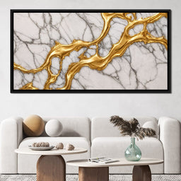 Marble River of Gold - TooplesArt - NicheCanvas