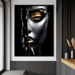 Golden Shadows Elegance - NicheCanvas