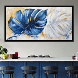 Blue Leaf Serenade Dreams - NicheCanvas